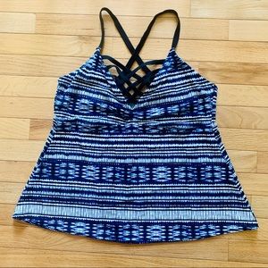 BOUTIQUE TANKINI SWIM TOP SIZE 1X